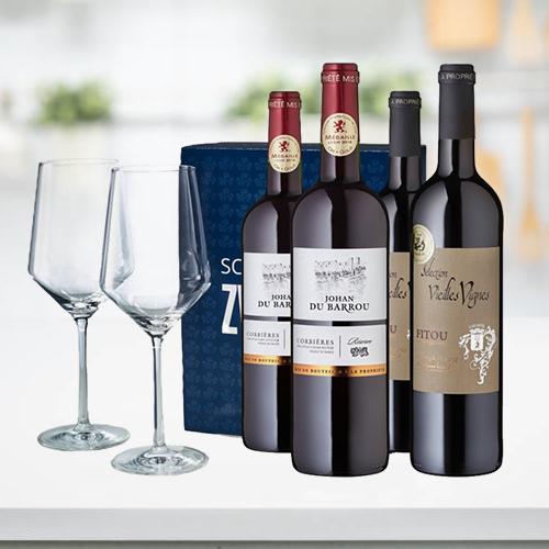 French Wine 4 Bottle