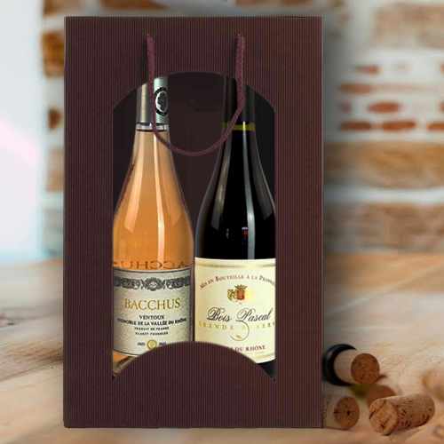 Rose N Red Wine Gift