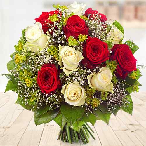 Roses And Seasonal Flower